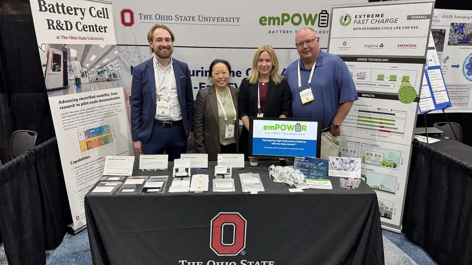 Empower Battery Technology and Ohio State University team members at their ARPA-E Energy Innovation Summit booth in 2026