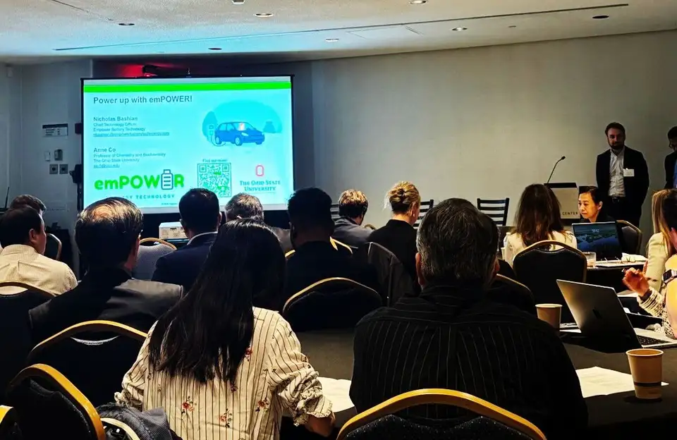 Nicholas Bashian presenting Glass Anode™ at EVs4ALL