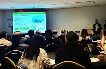 Nicholas Bashian presenting Glass Anode™ at EVs4ALL